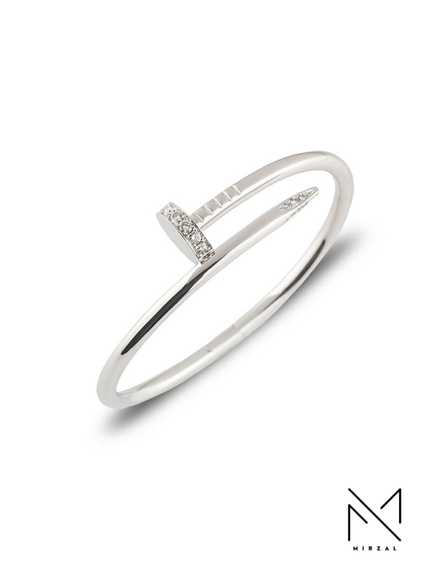 Mirzal Nail Jewel Bangle Minimal Rhinestones